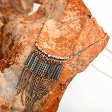Antique Gold Tassel Pendant Long Necklace