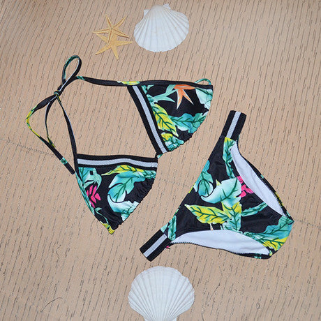 Floral Triangle Brazilian Bikini