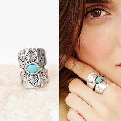Southern Boho Antique Silver Or Gold Ring