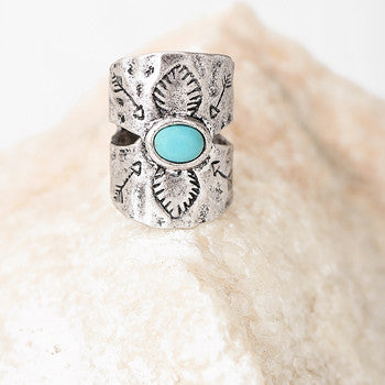 Southern Boho Antique Silver Or Gold Ring