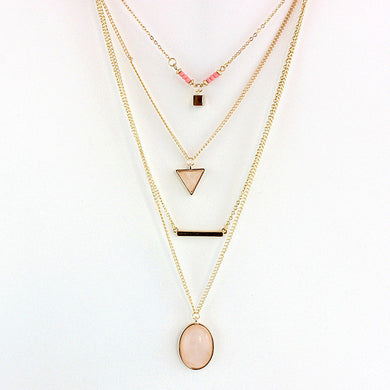 Bohemian Triangle Layer Necklace