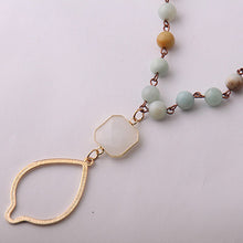 Amazonite Stone Bohemian Necklace