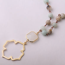 Amazonite Stone Bohemian Necklace